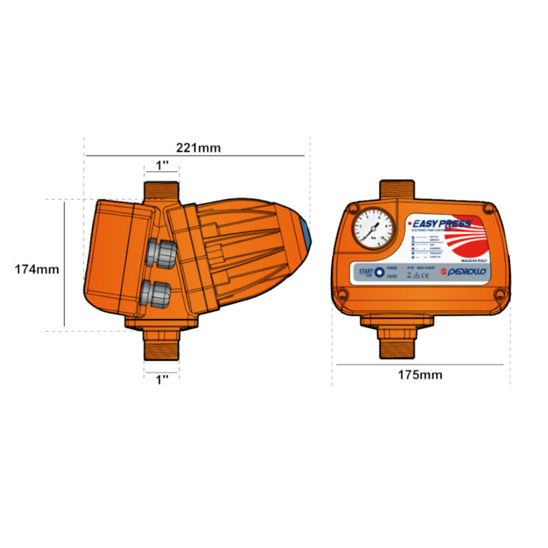 Prezzo Presscontrol Pedrollo EasyPress 1,5 Bar Per Elettropompe ...