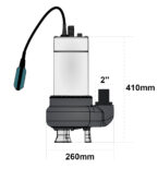 Pompa sommersa per acque scure Leo LSWM100A 1Hp - Giordanojolly